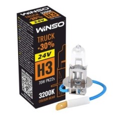 Bec Halogen Winso Truck +30% H3 - 24V, 70W PK22s ● 3200K