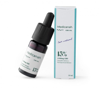 Ulei de Canabis CBD 15%, 1500mg, Full Spectrum, Premium, 10ml foto