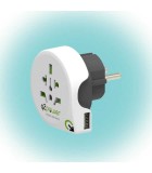 Adaptor calatorii World to Europe + USB Q2 AUSTRALIA CHINA ITALIA UK, Oem
