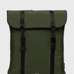 Lefrik Rucsac bărbați, culoarea verde, mare, material neted