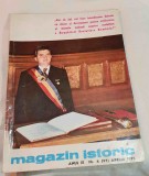 Magazin istoric April 1975 portretul color al presedintelui Ceausescu pe coperta