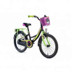 Bicicleta pentru copii Leader Fox Busby Girl 2018 , Cadru aluminiu , Cadru 10 Inch , Negru foto