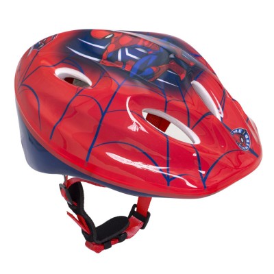 Casca biciclisti copii, model Spiderman, culoare rosu, marime M(52-56cm) Cod:9057SP foto