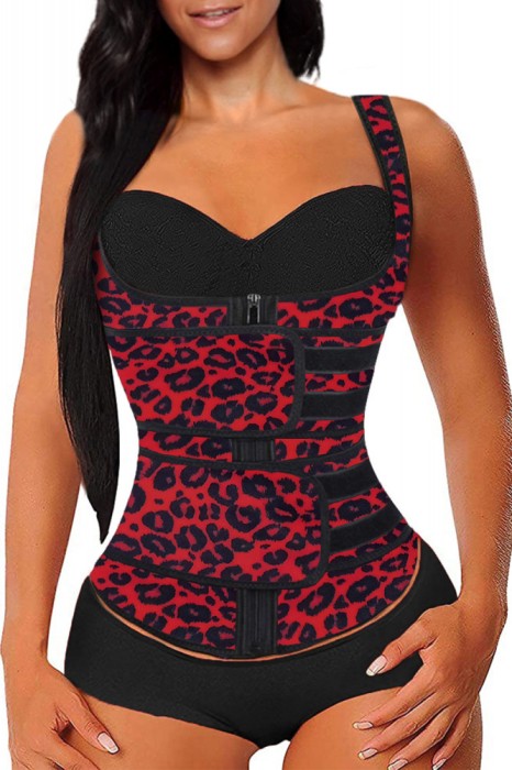 E1037-311 Corset modelator din neopren tip vesta, model sub bust cu sistem dublu de inchidere