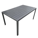 Masa gradina, terasa aluminiu gri Zinan 150x90x74 cm
