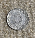 Moneda 5 filler 1963 Ungaria aluminiu