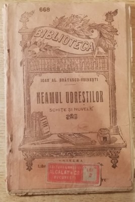 myh 61 34 - Biblioteca ptr toti - 668 - Neamul Udrestilor - I Al Bratescu-Voinesti foto