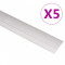 vidaXL Profile de pardoseală, 5 buc., auriu, 134 cm, aluminiu