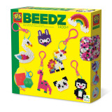 Set creativ - Brelocuri din margele de calcat Beedz, SES Creative