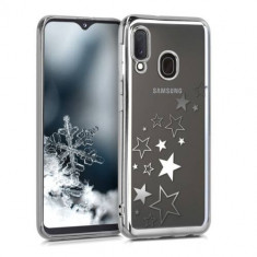 Husa pentru Samsung Galaxy A20e, Silicon, Silver, 49541.03 foto