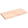 VidaXL Poliță de perete, 120x60x(2-6)cm, lemn masiv de stejar netratat 363579