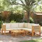 vidaXL Set canapele de grădină cu 6 piese, lemn de salc&acirc;m și fr&acirc;nghie 3278851