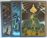 LES TROIS FANTOMES DE TESLA , TOMES I - III , scenario , couleurs , dessins par RICHARD MARAZANO et GUILHEM , 2016 - 2022