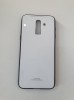 Husa Glass Case Samsung Galaxy J8 2018 + Cablu de date CADOU, Alb