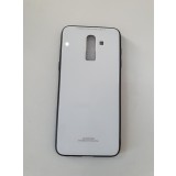 Husa Glass Case Samsung Galaxy J8 2018 + Cablu de date CADOU