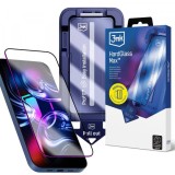 Folie de protectie Ecran 3MK HardGlass Max pentru Apple iPhone 18 Pro / 17 Pro, Sticla Securizata, Full Glue, Neagra