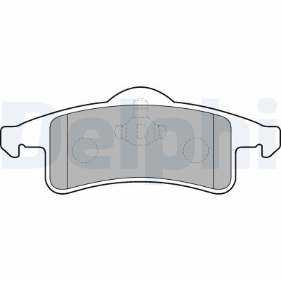 DELPHI LP1558 set placute frana,frana disc foto