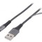 Cablu USB 2.0 A la Micro B Textil 2m 480Mbps