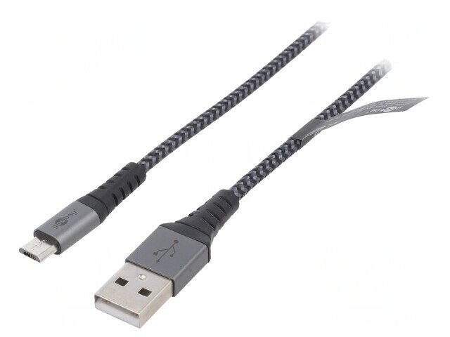 Cablu USB 2.0 A la Micro B Textil 2m 480Mbps
