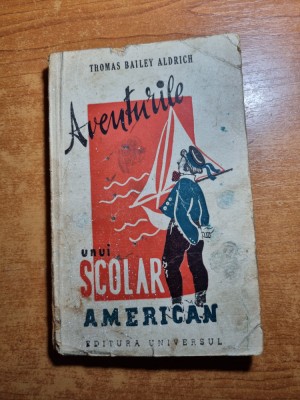 carte pentru copii - aventurile unui scolar american - din anul 1946 foto