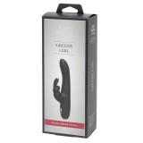 Vibrator Fifty Shades Of Grey &raquo;Greedy Girl Slimline Rabbit&laquo; 22 cm - Negru