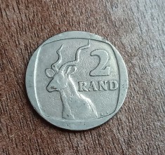 C50 - Moneda foarte veche - 2 rand - Africa de Sud - 1989