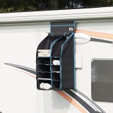 Cumpara ieftin Organizer de cort suspendat cu 10 buzunare cu depozitare Negru