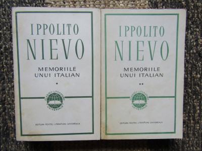 IPPOLITO NIEVO - MEMORIILE UNUI ITALIAN 2 volume foto