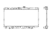 Radiator racire Toyota Carina II/Corona, 10.1983-12.1987, motor 1.6, 61 kw, benzina, cutie manuala, 558x325x16 mm, aluminiu brazat/plastic,