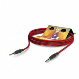 Cablu audio Tricone&reg; MKII jack mono 6.35mm T-T 6m Rosu, Hicon TRRJ-0600-RT