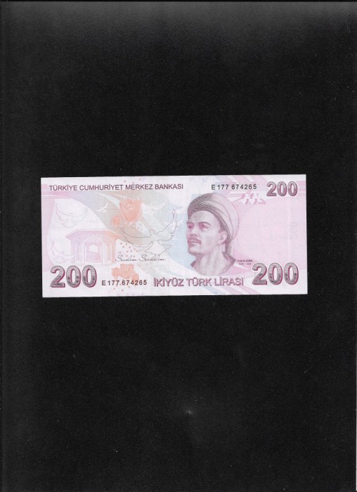 Turcia 200 lire 2009(21) seria177674265 xf/aunc