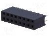 Conector 16 pini, seria {{Serie conector}}, pas pini 2,54mm, CONNFLY - DS1023-2*8S21 foto