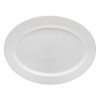 Platou Oval Opal, Alb, 35.5x26.5 cm, Potrivit pentru Cuptorul cu Microunde și Mașina de Spălat Vase, Oem