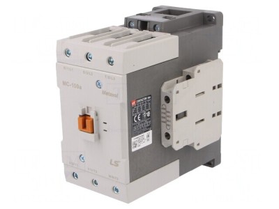 Contactor 3P NO cu Contacte Auxiliare NO NC 230VAC MC-100A 1A1B foto