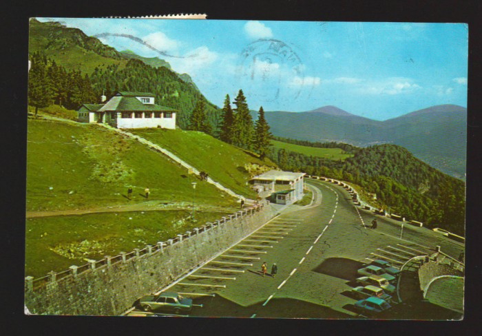 CPIB 19703 CARTE POSTALA - SINAIA. POPASUL ALPIN, AUTOTURISM