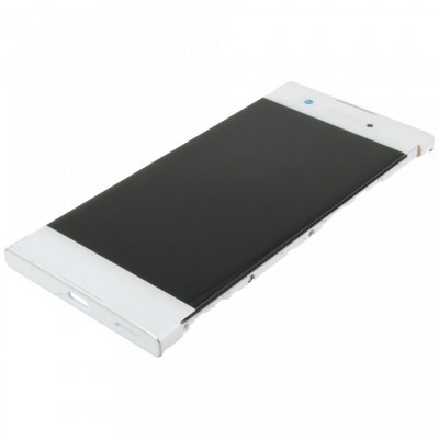 Ansamblu display touchscreen rama Sony Xperia XA1 G3121 alb foto