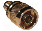 Adaptor N tată TNC mamă PTFE 50&Omega; 11GHz AMPHENOL RF
