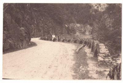 5202 - Gorj, Defileul Jiului, Romania - old postcard, real PHOTO - unused foto