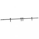 Cumpara ieftin Set feronerie pentru usi glisante, negru, 366 cm, otel