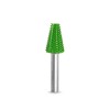 Saburrtooth Biax Sculptura Lemn: Cap Conic 13mm, Coada 6mm, Granulatie Aspra (Verde), Scule Dremel/Proxxon