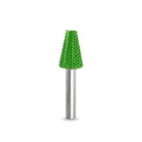 Biax sculptura lemn SABURR Cap conic taiat 13 mm - 6 mm, Granulatie Saburr ASPRA - VERDE