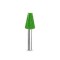 Biax sculptura lemn SABURR Cap conic taiat 13 mm - 6 mm, Granulatie Saburr ASPRA - VERDE