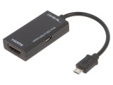 Adaptor HDMI cu Micro USB B - 0,14m