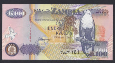 A3486 Zambia 100 kwacha 1992 UNC foto