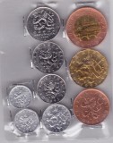 CEHIA Set Monetarie 10, 20, 50 Haleru 1, 2, 5, 10, 20, 50 Korun 1993