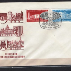 GERMANIA (DDR) 1960 - ARHITECTURA. LEIPZIG. PLIC OCAZIONAL. FDC, Y4