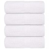 VidaXL Prosoape de baie 4 buc. FROGN Alb 30x30 cm 100% bumbac