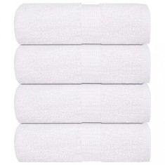 vidaXL Prosoape de baie 4 buc., FROGN, alb, 30x30 cm, 100% bumbac 136642