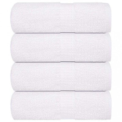 vidaXL Provee de spălat 4 buc Alb 15x21 cm 360 g/m&amp;sup2; 100% bumbac foto