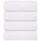 vidaXL Prosoape de baie 4 buc. FROGN Alb 30x30 cm 100% bumbac